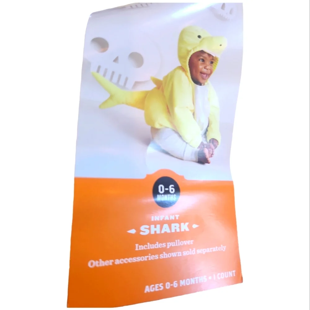Infant Shark Costume Sz 0-6M